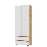 Шкаф Хелен ШК-01 (Белый/Дуб Крафт Золотой)