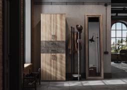 Шкаф Соло-5 (Нельсон) (Дуб Каньон/Железный Камень)