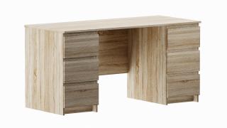 Стол Кастор (6 ящиков) (Сонома)