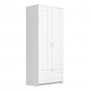 Шкаф Сириус 2х дверный (1 ящик) (Белый)