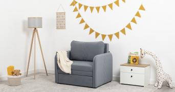 Кресло-кровать Юта 85 (Сине-серый)