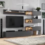 Гостиная Рига (Дуб Каньон/Графит)