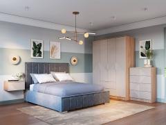 Модульная спальня Эмилия (Дуб Смоки/Айриш)