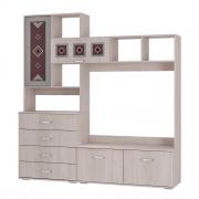 Стенка Белла центральная секция (Ясень Белый)