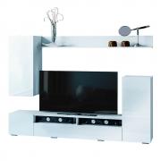 Стенка Диаманд (Белый/Белый глянец)