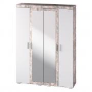 Шкаф Инстайл 4-х створчатый ШК-31 (Бетон/Белый)