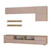 Гостиная Камелия ГС-01 (Крафт/Шарли Пинк)