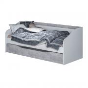 Кровать детская Паскаль (Белый/Цемент Светлый)