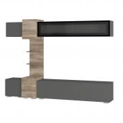 Гостиная Рейн ГС-01 (Дуб Каньон/Графит)