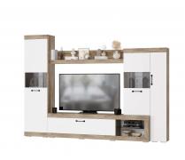 Гостиная Тесла (Дуб Каньон/Белый)