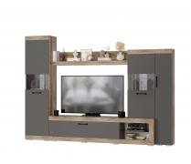 Гостиная Тесла (Дуб Каньон/Графит)