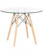 Стол обеденный Dobrin Chelsea`90 Glass (Стекло/Светлый Бук)