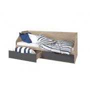 Кровать Анталия (Сонома/Графит)