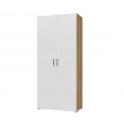 Шкаф Лайт 2-х створчатый (Крафт Золотой/Белый)