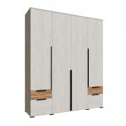 Шкаф Лилль ЛСШ-24 (Дуб Крафт Белый/Дуб Крафт Табачный)