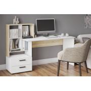 Компьютерный стол СКМ-5 (Сонома/Белый)
