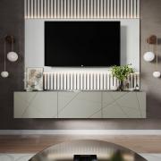 Тумба под ТВ ТВМ-10 (Графит серый/Панакота)