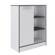 Стеллаж Тэбби малый (Белый/Графит Серый)