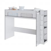 Кровать-чердак Тэбби (Белый/Графит Серый)