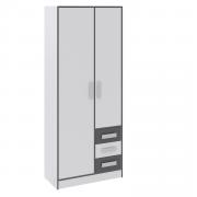 Шкаф Тэбби универсальный (Белый/Графит Серый)