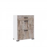 Обувница Бриз (Белый/Дуб Юкон)