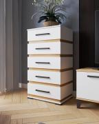 Комод КМ-1 (Белый/Крафт Золотой)