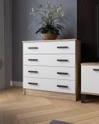 Комод КМ-2 (Дуб Сонома/Белый)