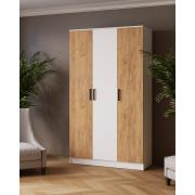 Шкаф Ларс без зеркал 1200 (Белый/Дуб Крафт Золотой)