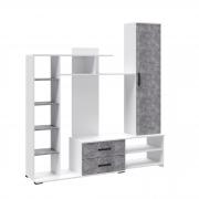 Стенка Сидней-1 (ЦС) (Белый/Ателье Светлое)