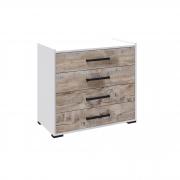 Комод Соната (Белый/Дуб Юкон)