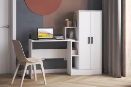 Компьютерный стол СКМ-1 (Белый)