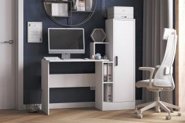 Компьютерный стол СКМ-2 (Белый)