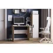 Компьютерный стол СКМ-2 (Дуб Сонома/Белый)