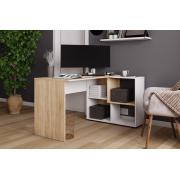 Компьютерный стол СКМУ-4 (Дуб Сонома/Белый)