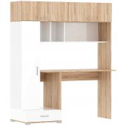 Стол ПКС-1 (Дуб Сонома/Белый глянец)