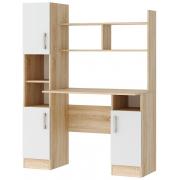 Стол ПКС-6 (Дуб Сонома/Белый глянец)