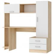 Стол ПКС-7 (Дуб Сонома/Белый глянец)