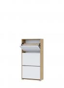 Обувница Домино XL (Крафт Золотой/Белый)