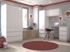 Модульная подростковая Челси (Белый/Белый глянец)