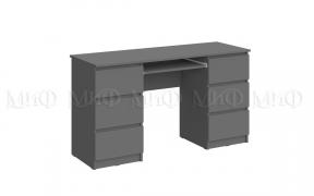 Стол письменный Челси 6 ящиков (Графит)