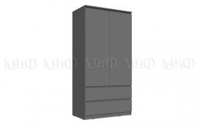 Шкаф Челси 2-х ств. комбинированный (Графит)
