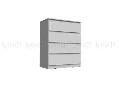 Комод Челси 800 (4 ящика) (Белый/Белый глянец)