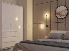 Модульная спальня Челси (Белый/Белый глянец)