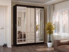 Шкаф-купе Маэстро Венге/Беленый дуб (Миф)