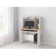 Компьютерный стол Грета 2 (Белый / Дуб Крафт Золотой)