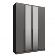 Шкаф Мадрид с зеркалом (1600 мм) (Графит серый)