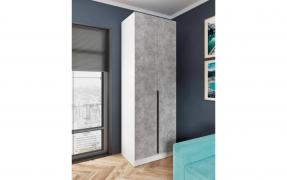 Шкаф Мадрид (800 мм) (Белый/Ателье светлое)