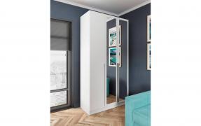 Шкаф Мадрид с зеркалом (1200 мм) (Белый)