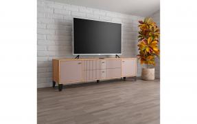 ТВ тумба Парус-10 (Дуб Крафт Золотой/Карбон Латте)