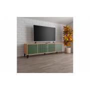 ТВ тумба Парус-10 (Дуб Крафт Золотой/Карбон Дарк Грин)